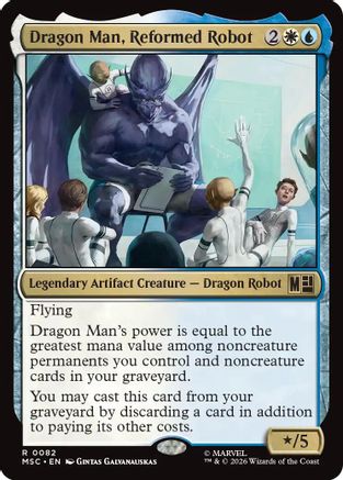 Dragon Man, Reformed Robot (MSC-082) - rare