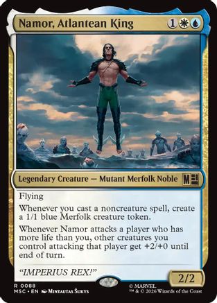 Namor, Atlantean King (Surge Foil) (MSC-088) - rare - Foil