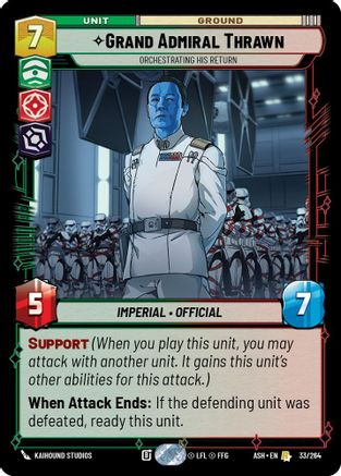 Grand Admiral Thrawn - Orchestrating His Return (33/264) - AOTE - Rare