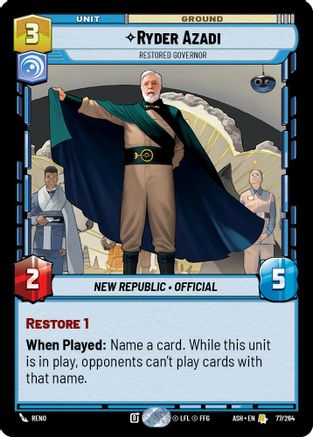 Ryder Azadi - Restored Governor (77/264) - AOTE - Rare