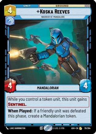 Koska Reeves - Warrior of Mandalore (79/264) - AOTE - Rare