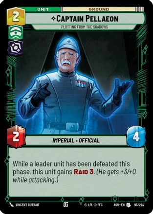 Captain Pellaeon - Plotting from the Shadows (93/264) - AOTE - Uncommon