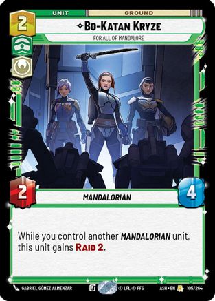 Bo-Katan Kryze - For All of Mandalore (105/264) - AOTE - Rare