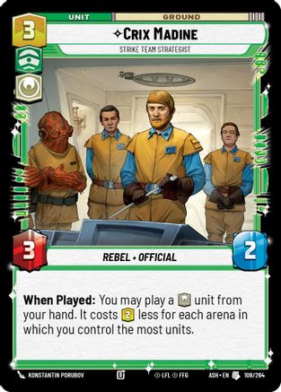 Crix Madine - Strike Team Strategist (108/264) - AOTE - Uncommon