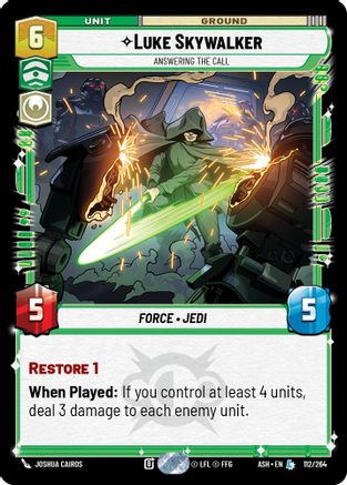 Luke Skywalker - Answering the Call (112/264) - AOTE - Legendary