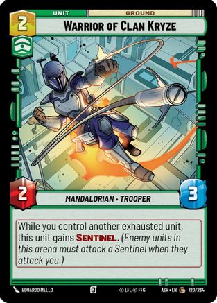 Warrior of Clan Kryze (120/264) - AOTE - Common