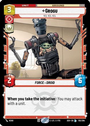 Grogu - Yes. Yes. Yes. (155/264) - AOTE - Legendary