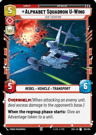 Alphabet Squadron U-Wing - Quiet Devotion (159/264) - AOTE - Uncommon