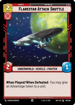 Flarestar Attack Shuttle (167/264) - AOTE - Common