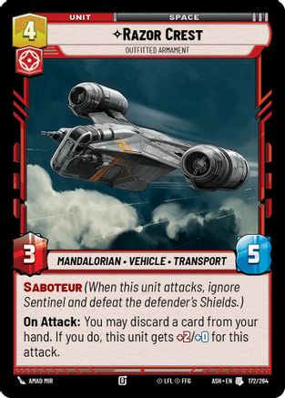 Razor Crest - Outfitted Armament (172/264) - AOTE - Uncommon