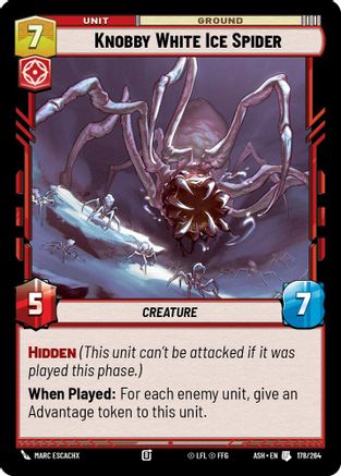 Knobby White Ice Spider (178/264) - AOTE - Uncommon