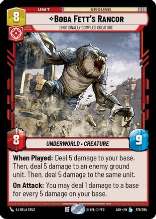 Boba Fett's Rancor - Emotionally Complex Creature (179/264) - AOTE - Legendary