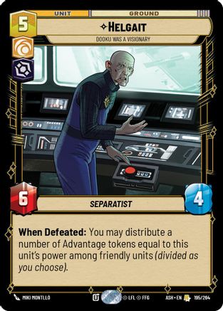 Helgait - Dooku Was a Visionary (195/264) - AOTE - Rare