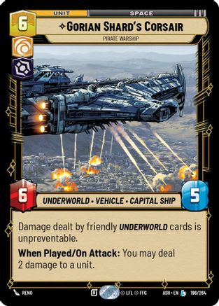 Gorian Shard's Corsair - Pirate Warship (196/264) - AOTE - Legendary