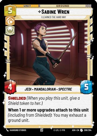 Sabine Wren - I Learned the Hard Way (208/264) - AOTE - Uncommon