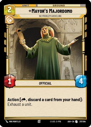 Mayor's Majordomo - No Problem Groveling (217/264) - AOTE - Uncommon