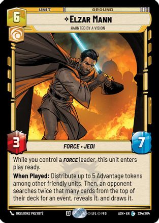 Elzar Mann - Haunted by a Vision (224/264) - AOTE - Legendary