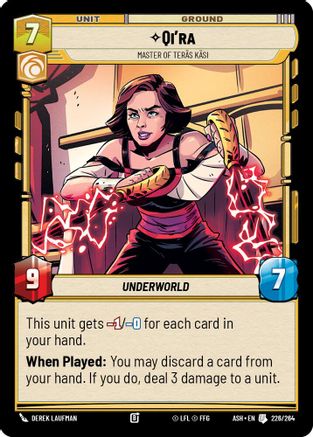 Qi'ra - Master of Teras Kasi (226/264) - AOTE - Uncommon