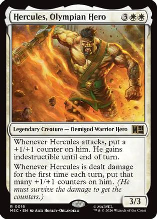 Hercules, Olympian Hero (Surge Foil) (MSC-016) - rare - Foil