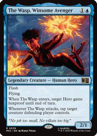 The Wasp, Winsome Avenger (Surge Foil) (MSC-039) - rare - Foil