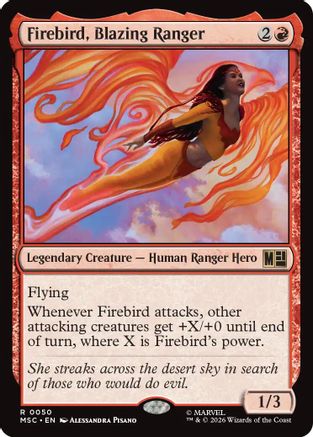 Firebird, Blazing Ranger (Surge Foil) (MSC-050) - rare - Foil