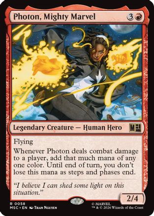 Photon, Mighty Marvel (Surge Foil) (MSC-058) - rare - Foil