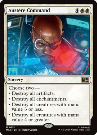 Austere Command (Surge Foil) (MSC-121) - rare - Foil
