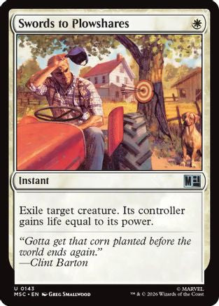 Swords to Plowshares (Surge Foil) (MSC-143) - uncommon - Foil
