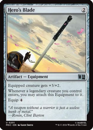 Hero's Blade (Surge Foil) (MSC-201) - uncommon - Foil