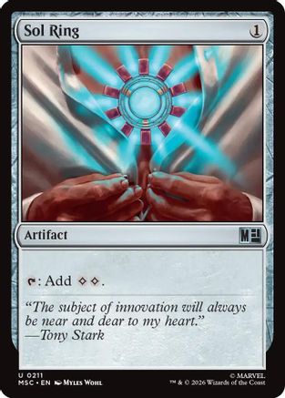 Sol Ring (0211) (Surge Foil) (MSC-211) - uncommon - Foil