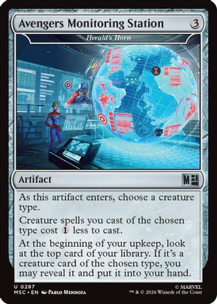 Avengers Monitoring Station - Herald's Horn (Surge Foil) (MSC-287) - uncommon - Foil