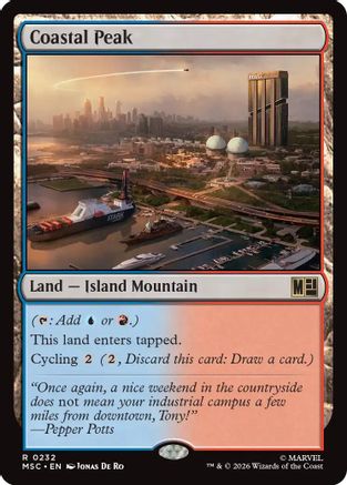 Coastal Peak (Surge Foil) (MSC-232) - rare - Foil