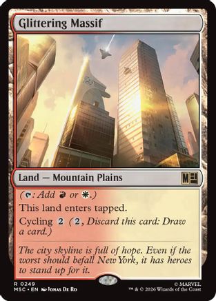 Glittering Massif (Surge Foil) (MSC-249) - rare - Foil
