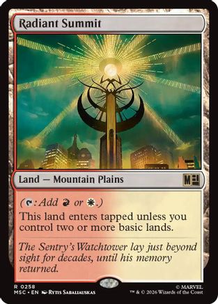 Radiant Summit (Surge Foil) (MSC-258) - rare - Foil