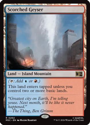 Scorched Geyser (Surge Foil) (MSC-264) - rare - Foil