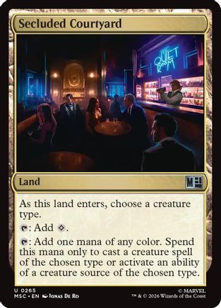 Secluded Courtyard (Surge Foil) (MSC-265) - uncommon - Foil