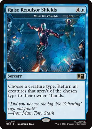 Raise Repulsor Shields - Raise the Palisade (Surge Foil) (MSC-278) - rare - Foil