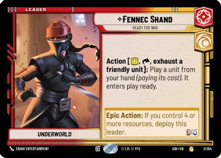 Fennec Shand - Ready for War (2/264) - AOTE - Rare
