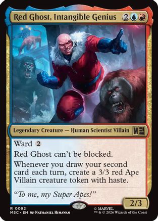 Red Ghost, Intangible Genius (Surge Foil) (MSC-092) - rare - Foil