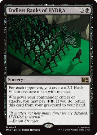Endless Ranks of HYDRA (Surge Foil) (MSC-043) - rare - Foil