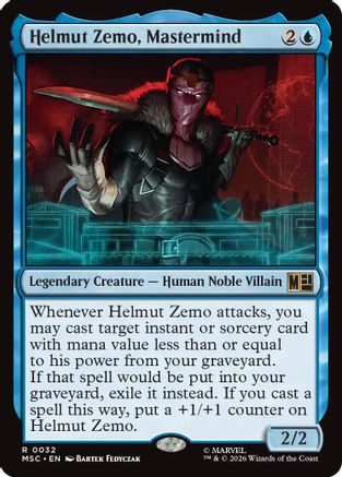 Helmut Zemo, Mastermind (Surge Foil) (MSC-032) - rare - Foil