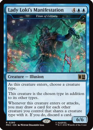 Lady Loki's Manifestation - Titan of Littjara (Surge Foil) (MSC-280) - rare - Foil