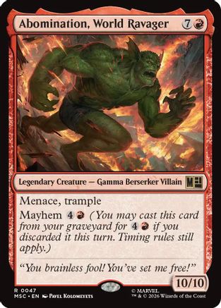 Abomination, World Ravager (MSC-047) - rare