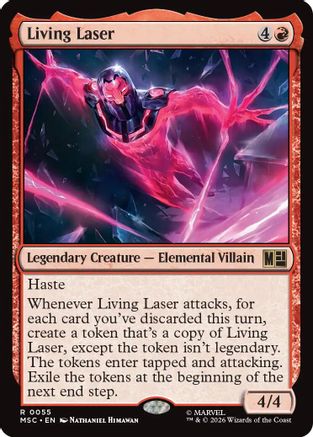 Living Laser (Surge Foil) (MSC-055) - rare - Foil