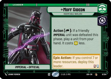 Moff Gideon - Indomitable Warlord (8/264) - AOTE - Common