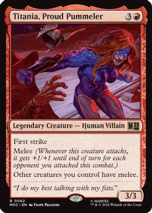Titania, Proud Pummeler (Surge Foil) (MSC-062) - rare - Foil