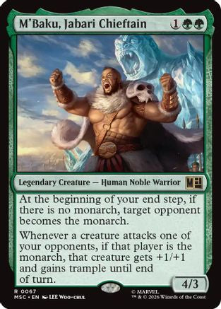 M'Baku, Jabari Chieftain (MSC-067) - rare