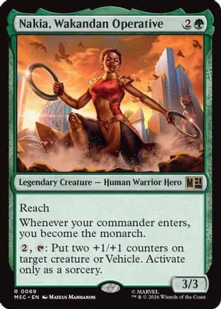 Nakia, Wakandan Operative (MSC-069) - rare