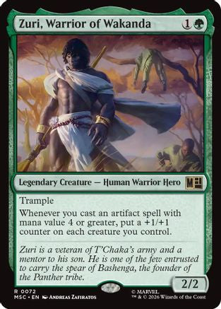 Zuri, Warrior of Wakanda (MSC-072) - rare