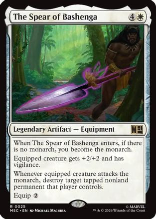 The Spear of Bashenga (Surge Foil) (MSC-025) - rare - Foil